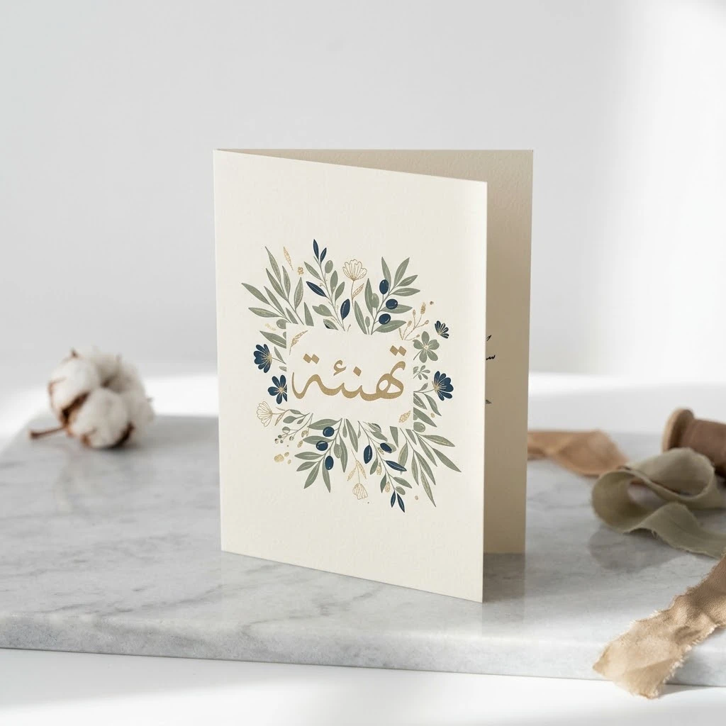 بطاقة تهنئة أنيقة